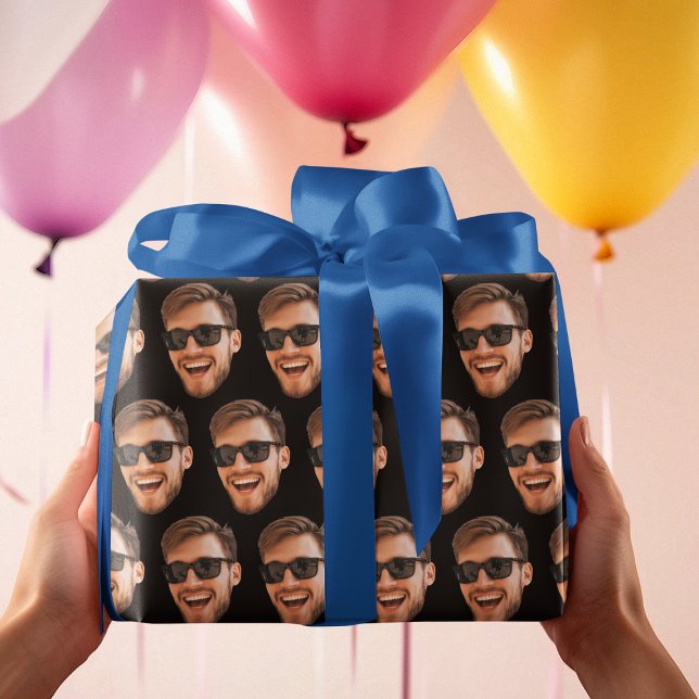 Papel De Regalo Fotos graciosas de cara personalizada (Funny Personalized Face Photo Wrapping Paper
)
