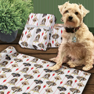 Papel De Regalo Fotos Personalizados de Ornamentos navideños