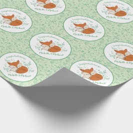 Papel De Regalo Fox Baby Shower Woodland Animals