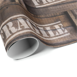 Papel De Regalo Frágiles cráteres de madera