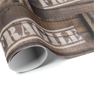 Papel De Regalo Frágiles cráteres de madera