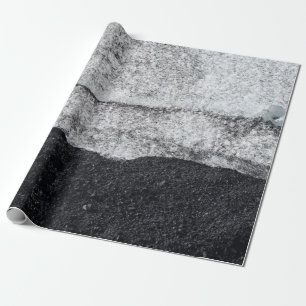 Papel De Regalo Fragmento de piedra blanca y azul