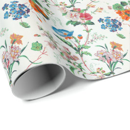 Papel De Regalo France 1830 Floral Antique Wallpaper