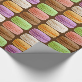Papel De Regalo Francés Macarons - pasteles muti-coloreados