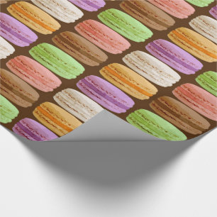 Papel De Regalo Francés Macarons - pasteles muti-coloreados