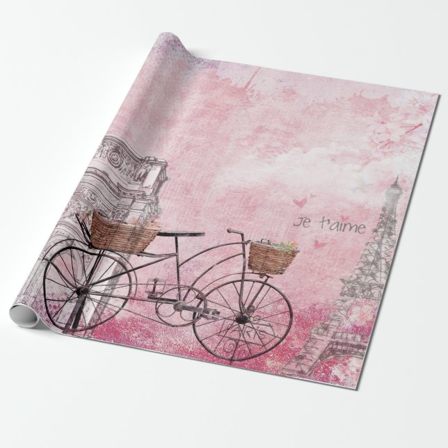 Papel De Regalo Francia de época París (Desenrollado)