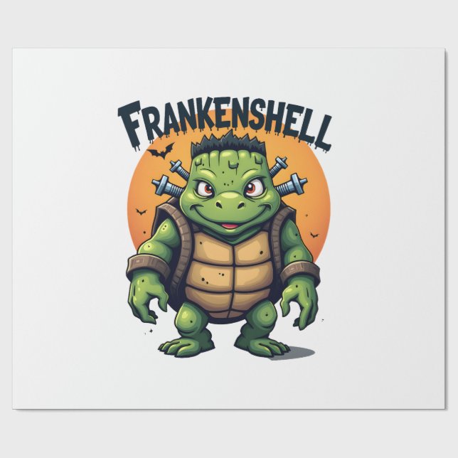 Papel De Regalo Frankenshell Turtle (Superficie plana)