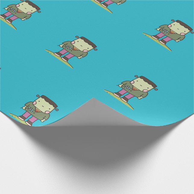 Papel De Regalo Frankenstein lindo (Esquina)