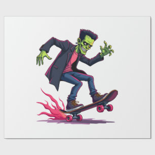 Papel De Regalo Frankenstein Skater � Ropa de calle genial de Hall