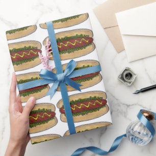 Papel De Regalo Frankfurter Hot Dog Hotdog Mustard Relish Food