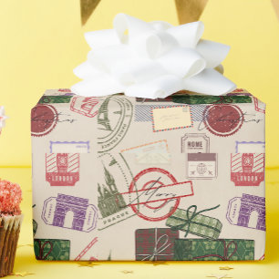Papel De Regalo Franqueo navidad