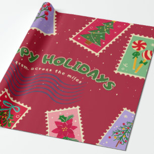 Papel De Regalo Franqueo navidad