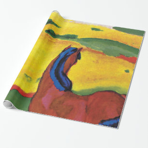 Papel De Regalo Franz Marc - Caballo en un paisaje