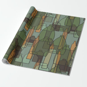 Papel De Regalo Frascos de época, frascos y gafas