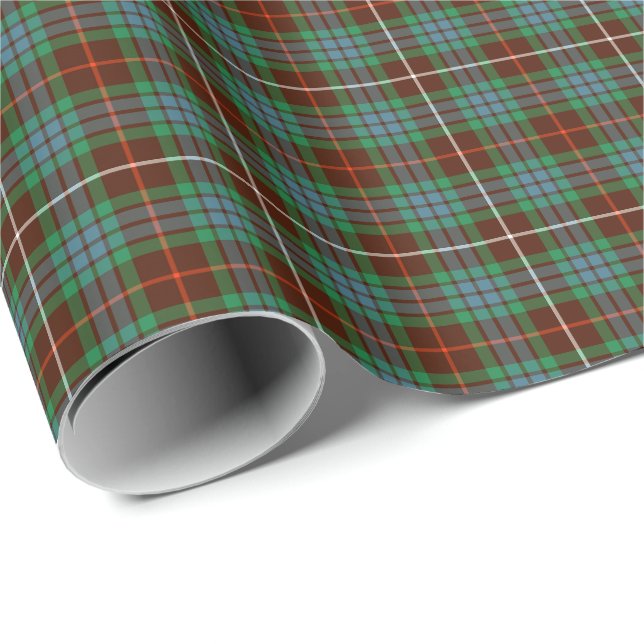 Papel De Regalo Fraser Clan Hunting Tartán (Esquina del rollo)