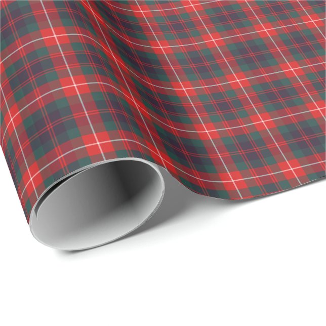 Papel De Regalo Fraser de Lovat Clan Moderno Tartán (Esquina del rollo)