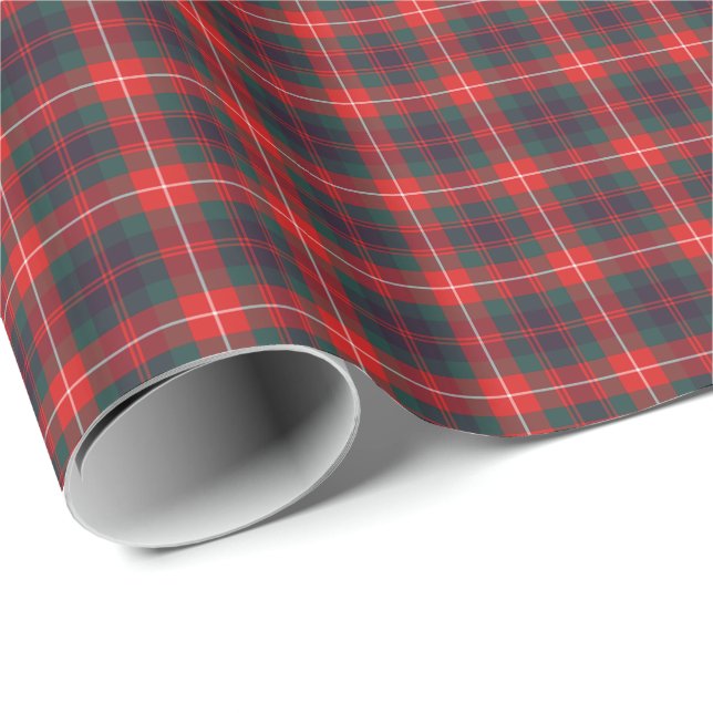 Papel De Regalo Fraser de Lovat Clan Moderno Tartán (Esquina del rollo)