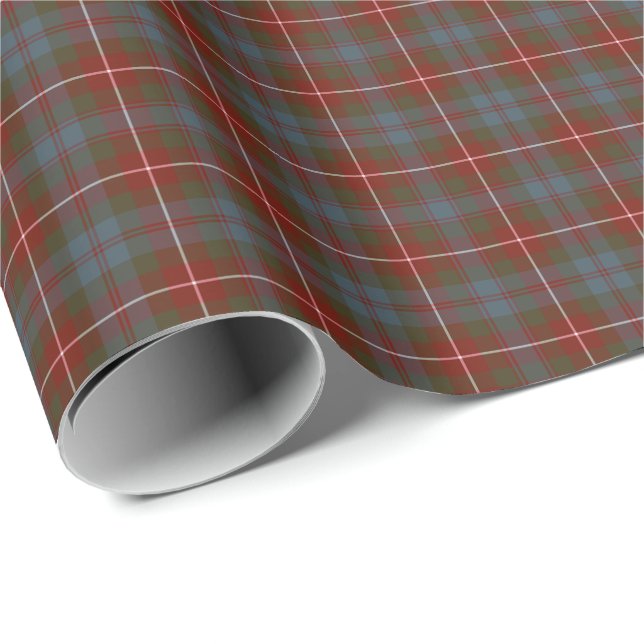 Papel De Regalo Fraser de Lovat Weathered Clan Tartán (Esquina del rollo)