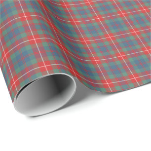 Papel De Regalo Fraser del Lovat antiguo Clan Tartán