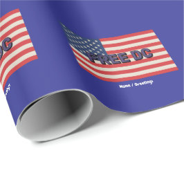 Papel De Regalo Free DC Bold Graphic Show Support for Washington