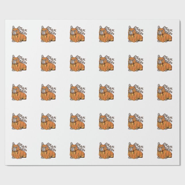 Papel De Regalo fregonas de Halloween (Superficie plana)