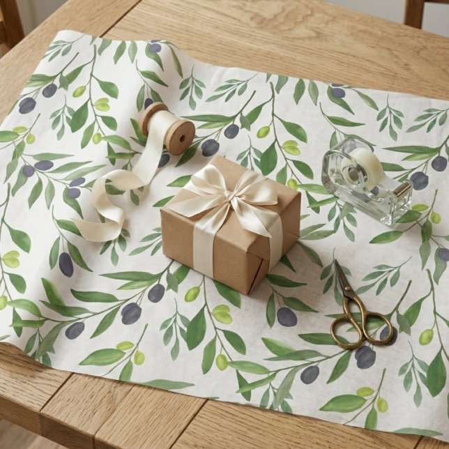 Papel De Regalo French Country Olive Pattern  (Subido por el creador)