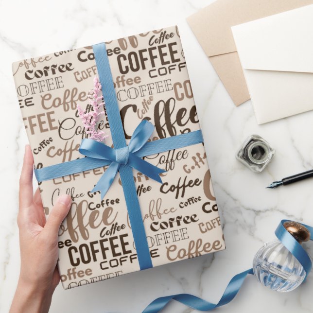 Papel De Regalo Frenesí de Café Preparado (Regalar)