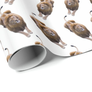 Papel de regalo Frenesí de León (Elija color)