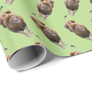 Papel de Regalo Frenesí de León (Verde)