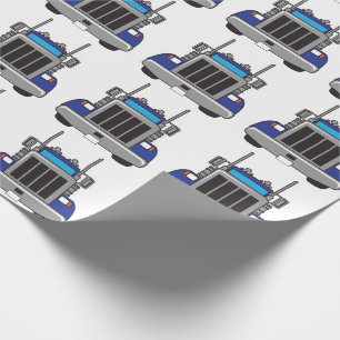 Papel De Regalo Frente Semi Truck