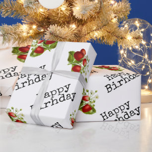 Papel De Regalo Fresa