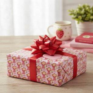 Papel De Regalo Fresa