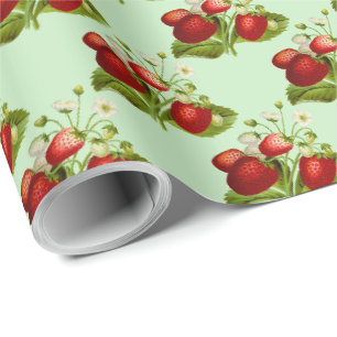 Papel De Regalo Fresa