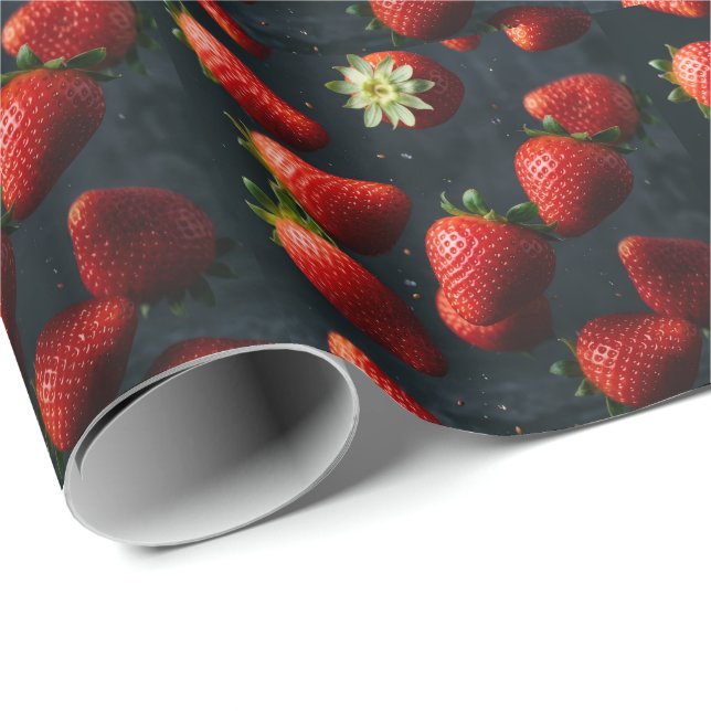 Papel De Regalo Fresa (Esquina del rollo)
