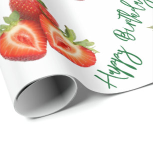 Papel De Regalo Fresa