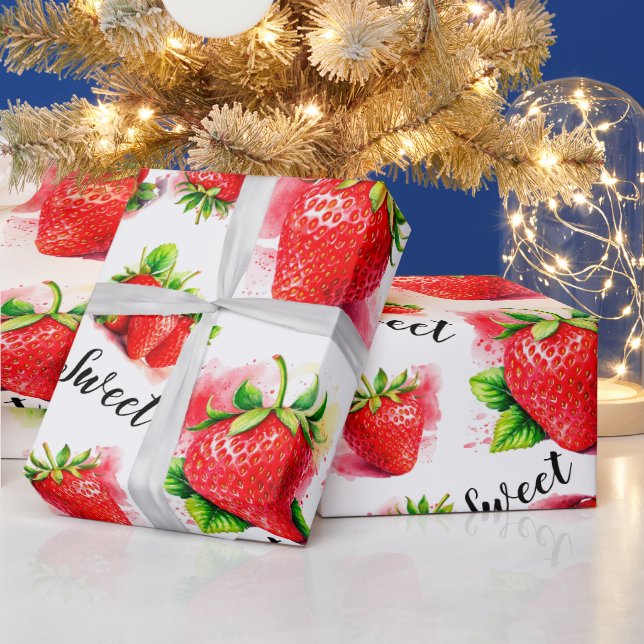 Papel De Regalo Fresa Cuta (Vacaciones)