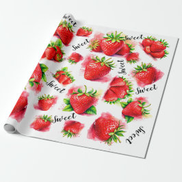 Papel De Regalo Fresa Cuta