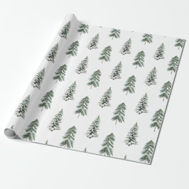 Papel De Regalo Fresa nevada Árboles frutales de invierno