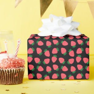 Papel De Regalo fresa roja