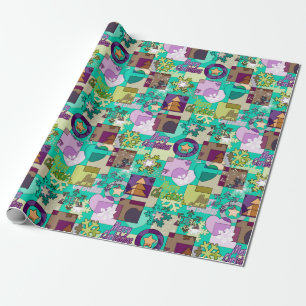 Papel De Regalo Fresa sin inconvenientes Nochebuena Snowflake colo