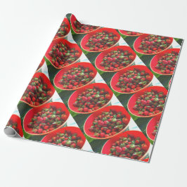 Papel De Regalo Fresas