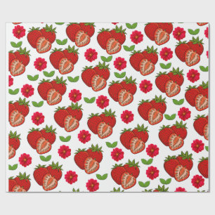 Papel De Regalo Fresas