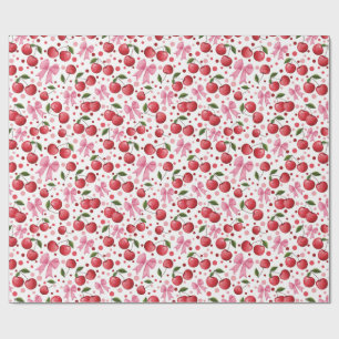 Papel De Regalo Fresas y arados de color agua