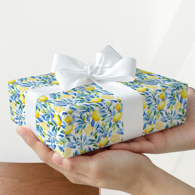 Papel De Regalo Fresh Lemon Gift Wrapping Paper | Mediterranean (Subido por el creador)