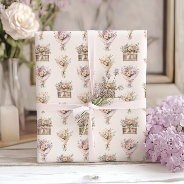 Papel De Regalo Fresh Off the Market Boho Floral Bouquet (Subido por el creador)