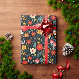 Papel De Regalo Frida Khalo Floral