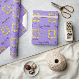 Papel De Regalo FRIENDS™ | Marco de mirilla Feliz Cumpleaños