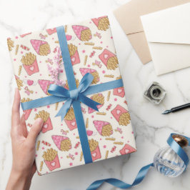 Papel De Regalo Fries franceses retro San Valentín