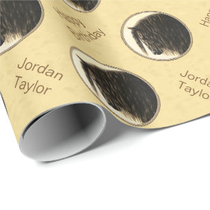 Papel De Regalo Friesian Draft Horse Yellow