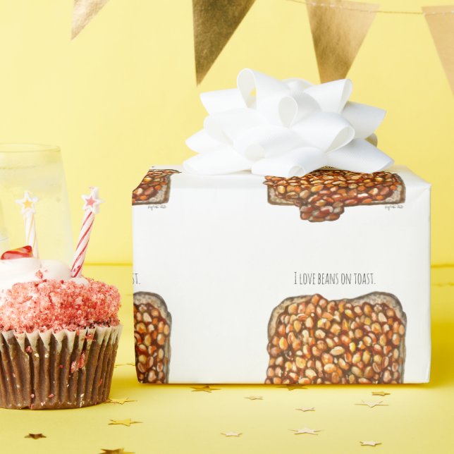 Papel De Regalo Frijoles en Tostada (Fiesta de cumpleaños )